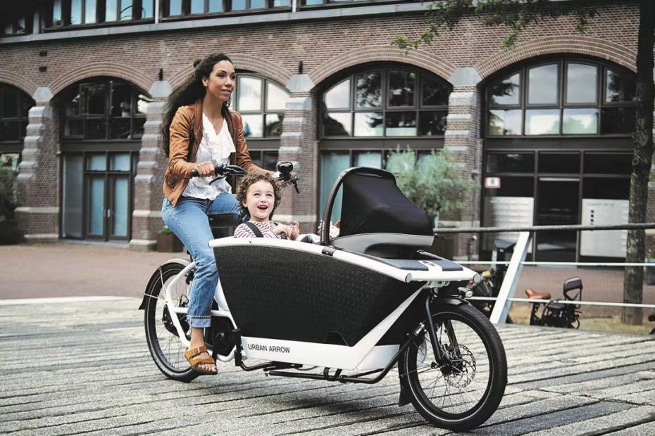 Bicicletas eléctricas para levar niños de Urban Arrow